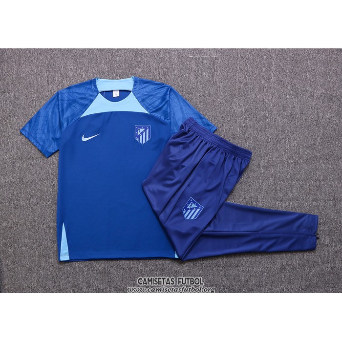 Chandal del Atletico Madrid Manga Corta 2022/2023 Azul